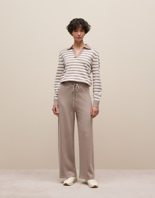 Trenery - Cotton Cashmere Knit Pant in Cinder
