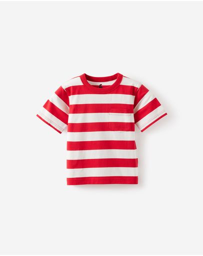 VARSITY REDVANILLA STRIPE