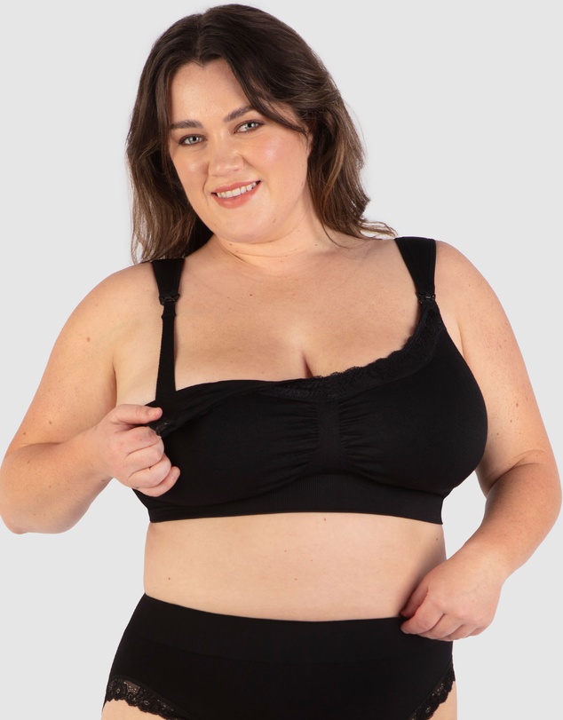 B Free Intimate Apparel - Cushion Padded Strap Wire Free Maternity & Nursing Bra﻿ (B-H) Cup