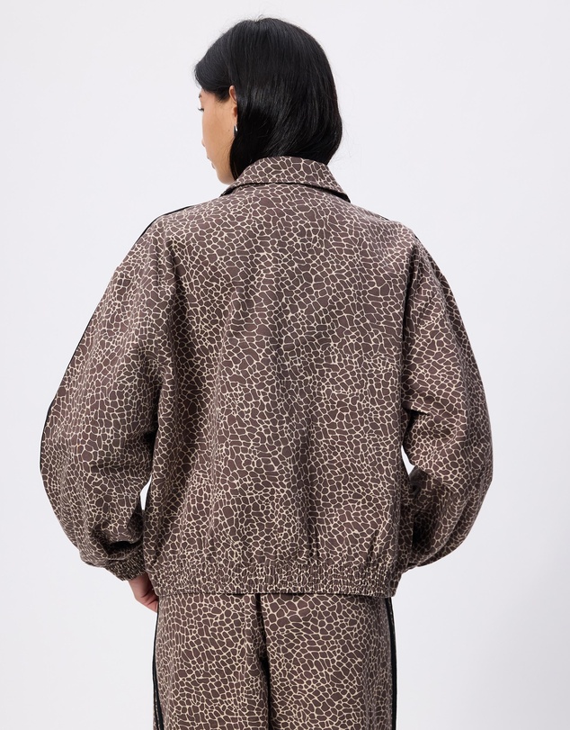 adidas Originals - Firebird Oversized Allover Print Denim Jacket