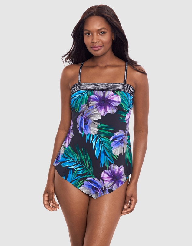 Miraclesuit Swimwear  - Flora Aura Hankini Underwired Convertible-to-Strapless Tankini Top