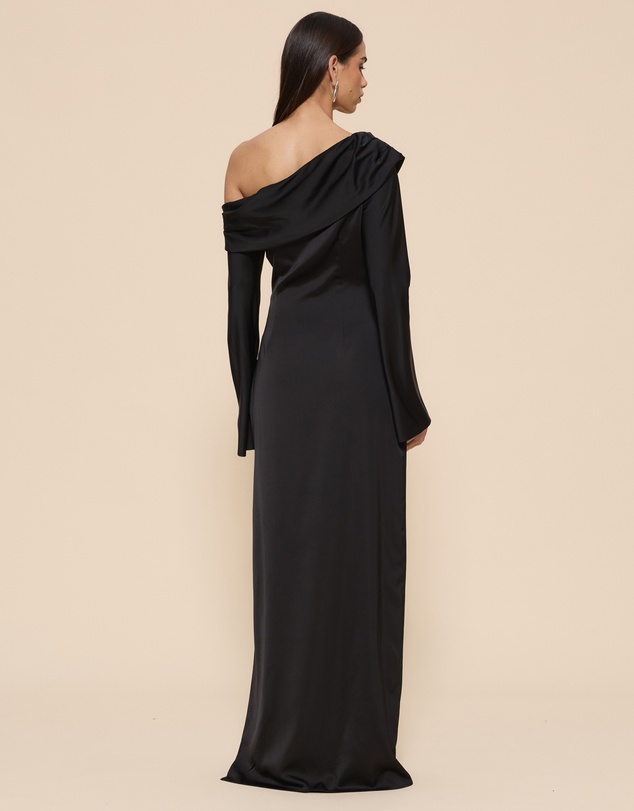 CHANCERY - Manar Asymmetric Draped Shoulder Dress