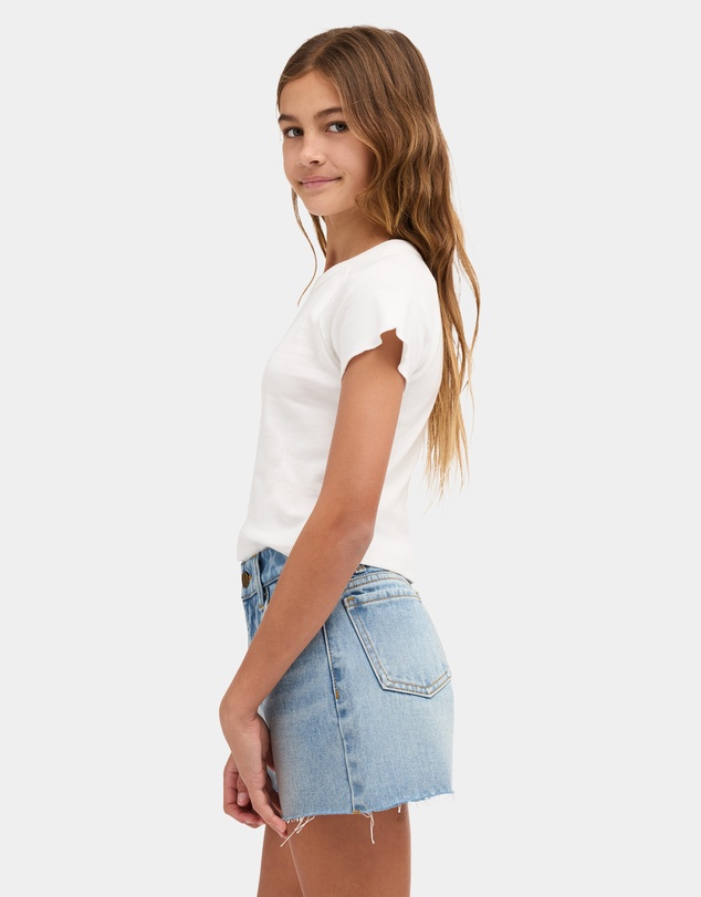 Billabong - Girls 8 to 16 Miley 3 Pocket Denim Walkshorts