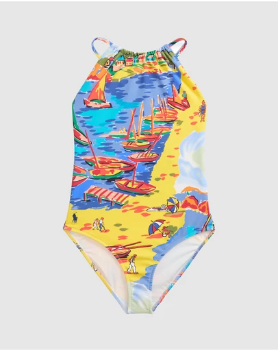 Polo Ralph Lauren - Riviera Print One Piece Swimsuit - ICONIC EXCLUSIVE - Kids-Teens