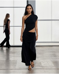 Third Form - Crave Rouched Floor Length Dress