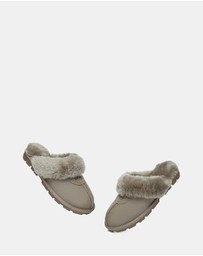 EVERAU - Australian Shepherd Ugg Waffle Slipper Sheepskin Upper House Shoes