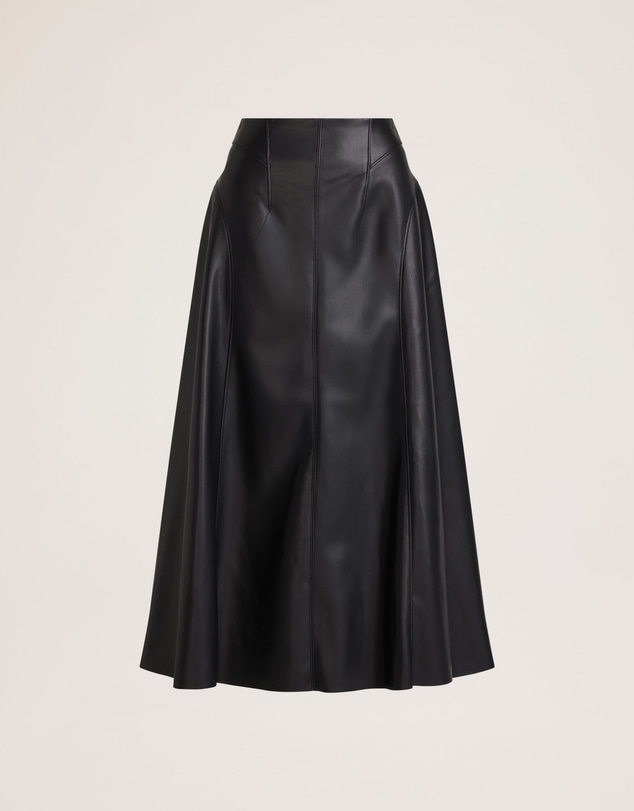 SABA - Viv Faux Leather Fluted Skirt