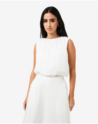 Forcast - Kenya Rouched Linen Top
