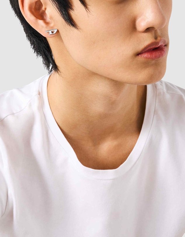 Diesel - Steel Silver Tone Earring