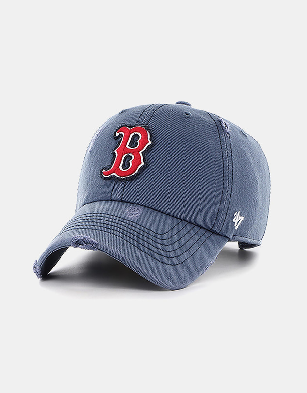 47 - Clean Up Well Worn Boston Red Sox Cap