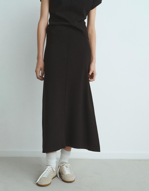 M.N.G - Flared Knitted Skirt