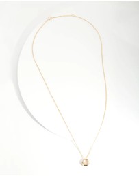 Lovisa - Gold Plated Sterling Silver Organic Open Circle Necklace