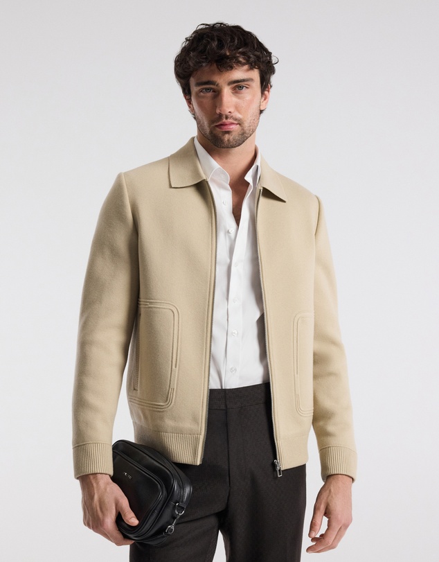 Calibre - Milano Knit Jacket Stone