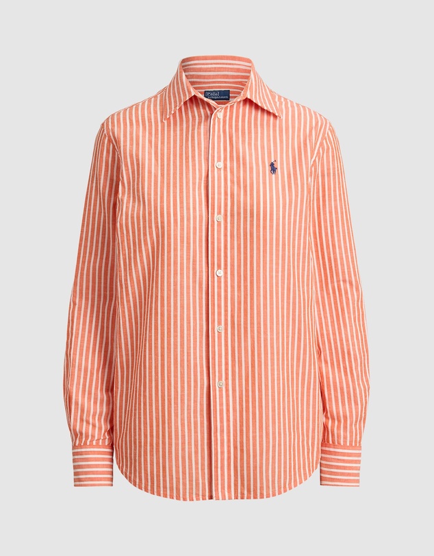 Polo Ralph Lauren - Classic Fit Striped Cotton-Linen Shirt