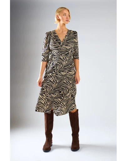 Glamorous - V neck short sleeves midi dress