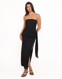 Petal & Pup - Drusilla Strapless Maxi Dress - Black