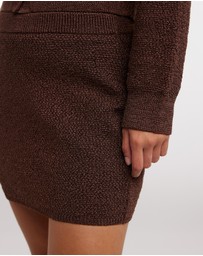 Dazie - Quiet Night Knit Mini Skirt