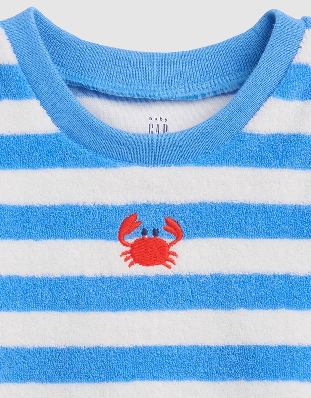 GAP - Sleeveless Embroidered Terry Tank Shorts Set - Babies