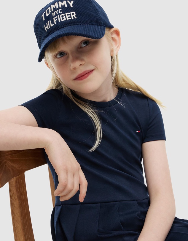 Tommy Hilfiger - Pleated Short Sleeve Skater Dress - Kids