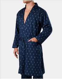 Mitch Dowd - Flint Cotton Robe - Navy