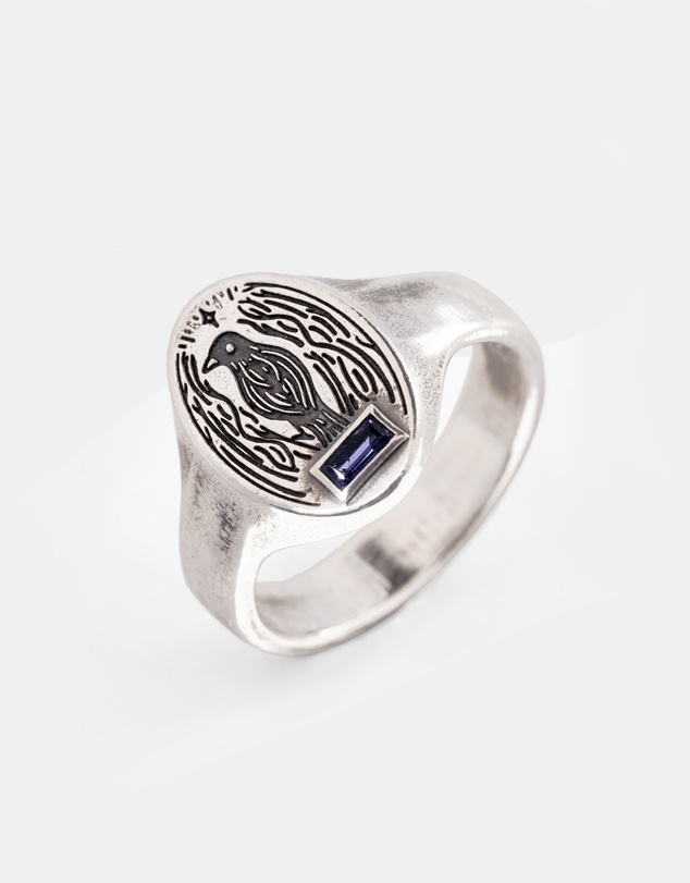 SUE THE BOY - Satin Bowerbird Signet Ring