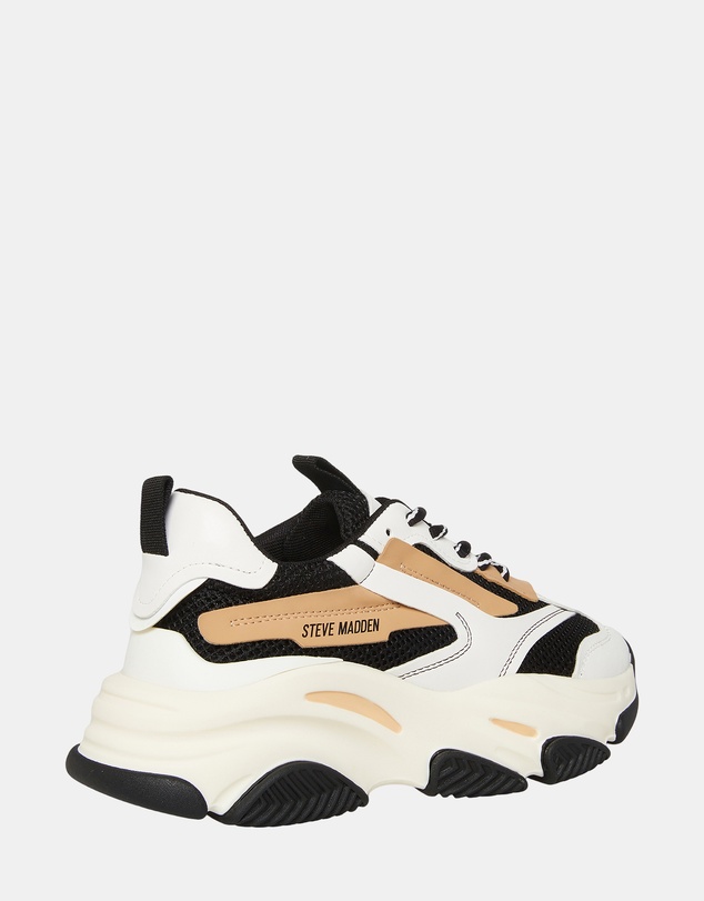 Steve Madden - Possession Black Tan Sneakers