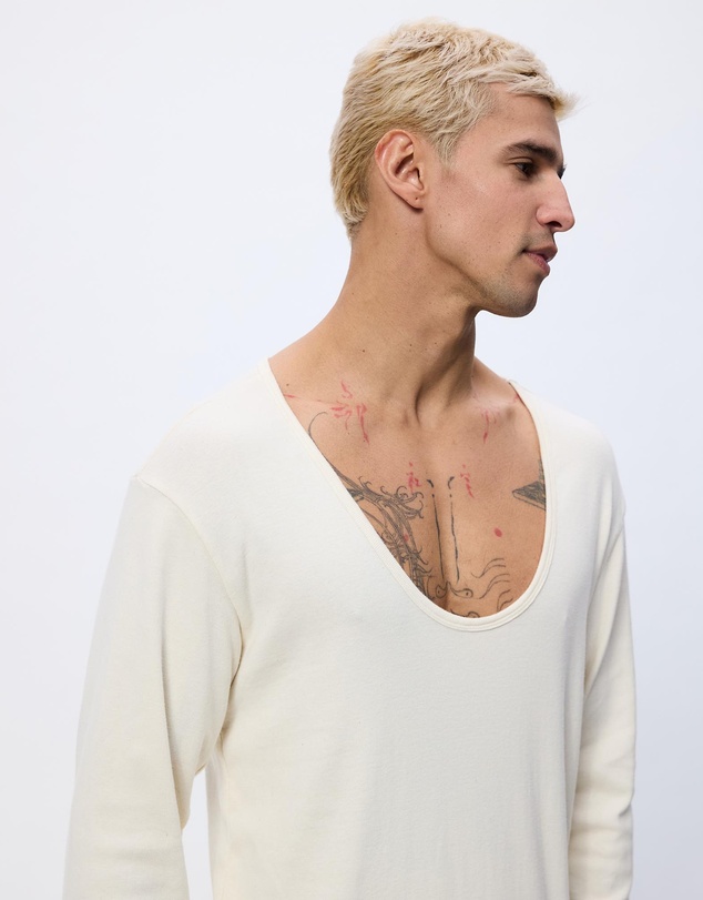 Surrounded By Ghosts - The Aradite Slim Rib Knit Long Sleeve T-Shirt