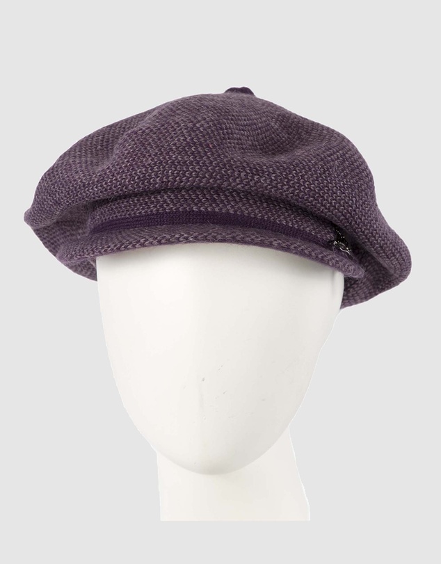 Max Alexander - European Made Purple Soft Woven Wool Beret Cap