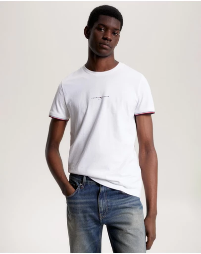 Tommy Hilfiger - Tommy Logo Tipped Tee