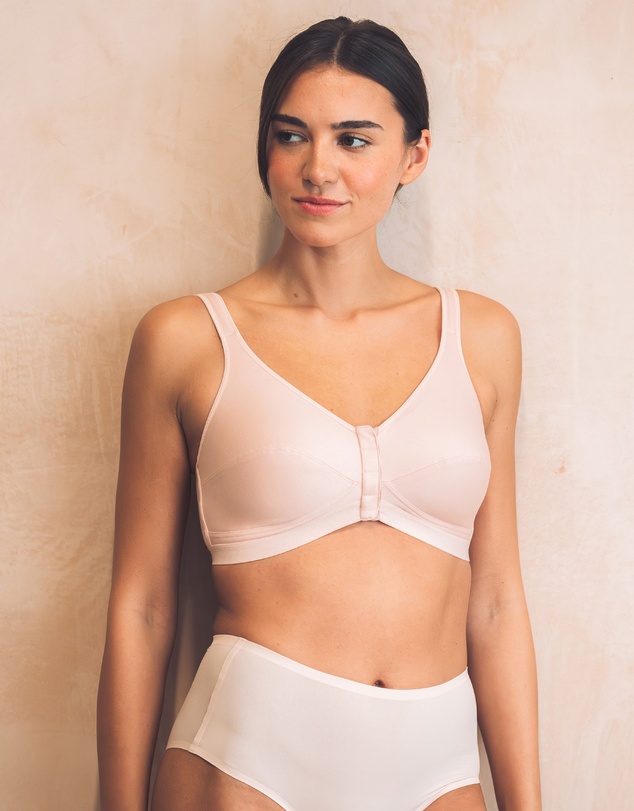 Royce Lingerie - Comfi Cotton Wirefree Press Stud Front Open Bra