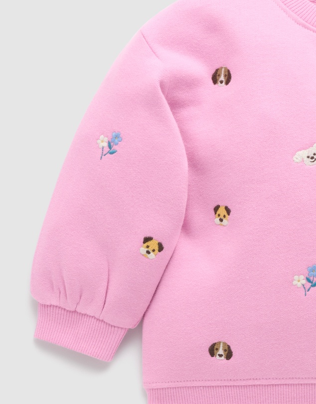 Purebaby - Puppy Embroidered Windcheater-Kids-Babies