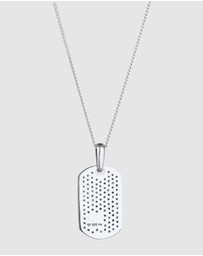 Kuzzoi - ICONIC EXCLUSIVE - Necklace Male Armoured Chain with Pave-Set Zirconia 925 Sterling Silver