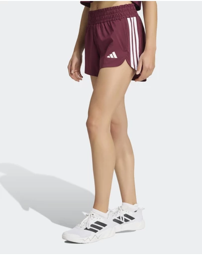 adidas Performance - Pacer Workout Woven High Rise Shorts Womens