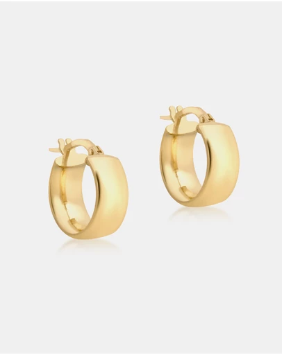 Zoe Olivia - 9K Gold Essential Hoop Earrings