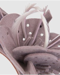 Max Alexander - Felt Dusty Pink Flower Fascinator
