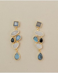 Meshca - Trapeze Midnights Earrings