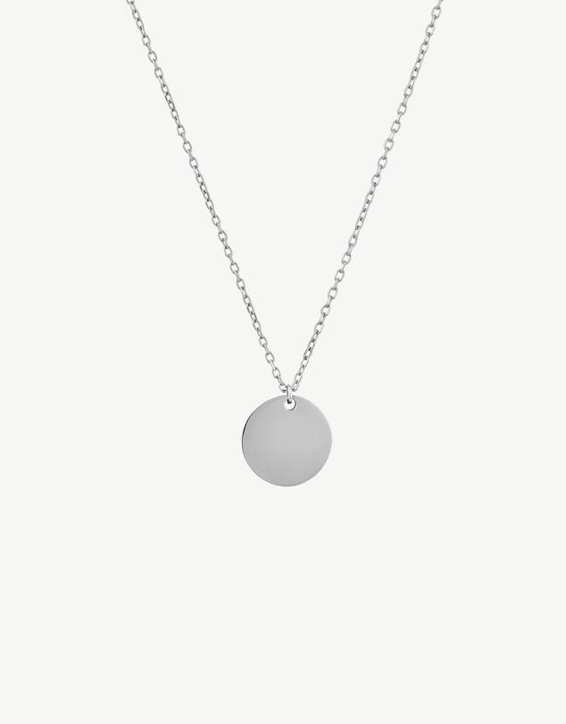 Zahar - Engravable Circle Pendant Necklace