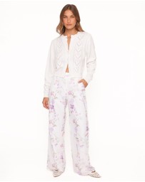 Petal & Pup - Baylie Pointelle Cardigan - White