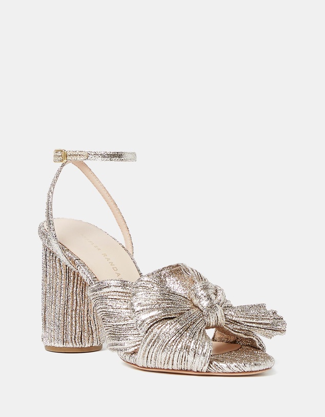 Loeffler Randall - Camellia Pleated Knot Heeled Sandals