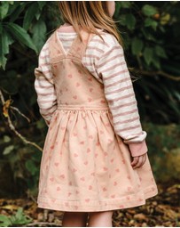 Kynd Baby - Denim Pinafore in Pink Denim