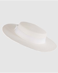 Max Alexander - White Boater Hat