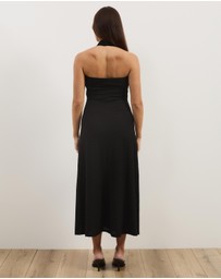 Atmos&Here - Gabi Halter Textured Midi Dress