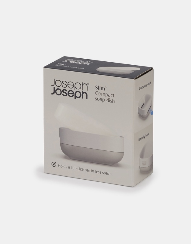 Joseph Joseph - Slim™ Compact Matt Finish Soap Dish (Ecru)