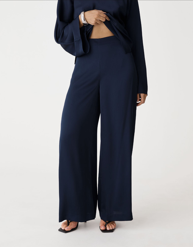Forcast - Asma Satin Wide Leg Pants