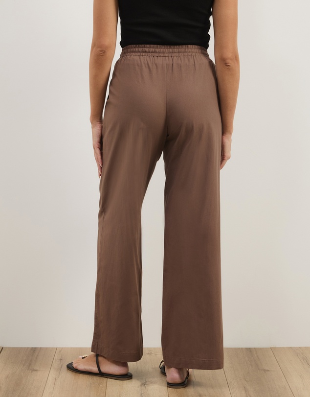 Atmos&Here - Elis Cotton Pants With Drawstring Detail At Waist
