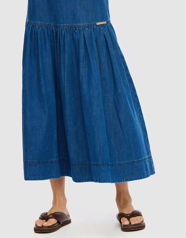 KIVARI - Vaila Denim Midi Dress