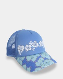 Billabong - Girls 6 to 14 Happy Hibiscus Trucker Cap