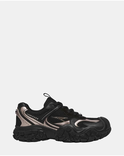 Steve Madden - Milestone Black/Pewter Sneakers