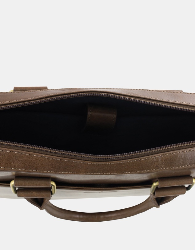 Pierre Cardin - Pierre Cardin Men's Leather Business Satchel Bag