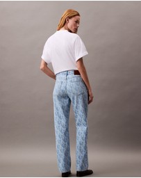 Calvin Klein Jeans - Allover Logo 90s Straight Jeans